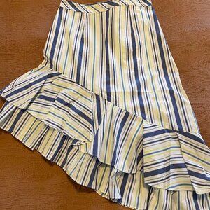 Halogen Asymmetrical Striped Skirt,  size 6